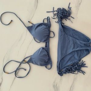 Isabella rose blue bikini set. Size medium.